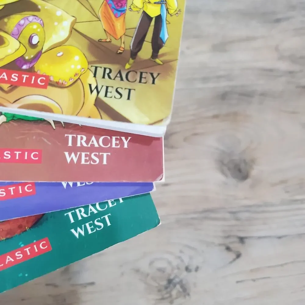 Lot of 4 Dragon Masters Books 1, 3, 5, 12 Tracy West Scholastic Paperback Chapte